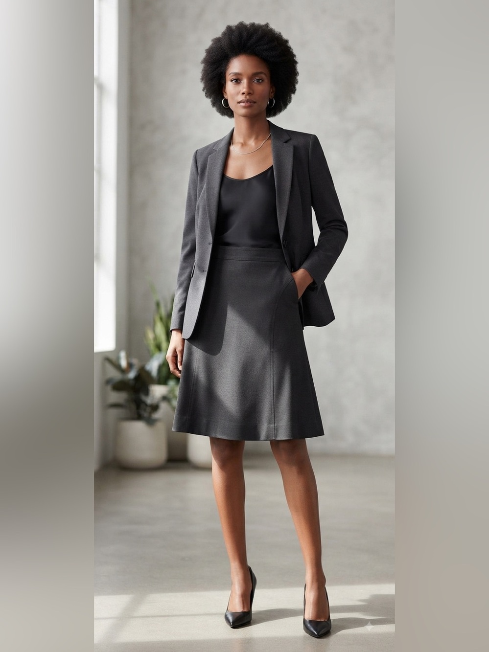 Coldwater Creek Classic Black A-Line Skirt. Size 20W. NWT